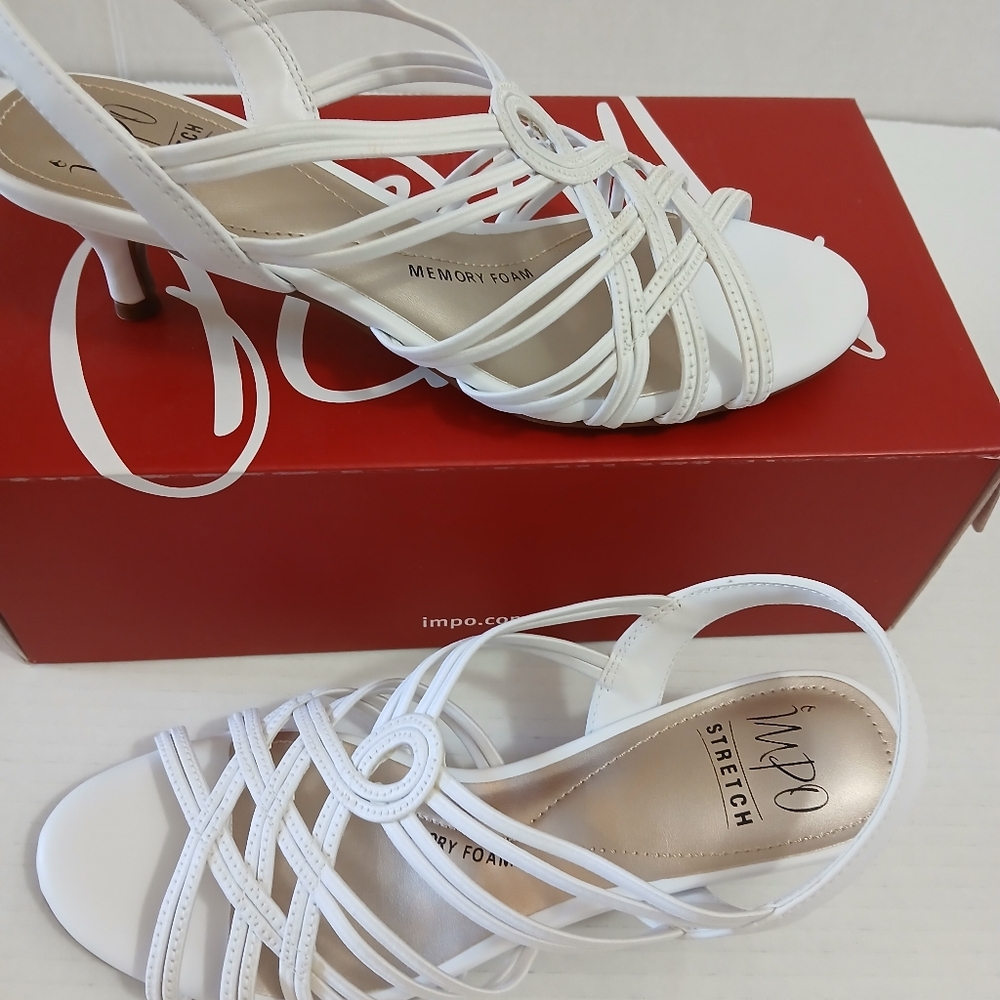 Impo Women's White Strappy Sandals Size 8M New $25 - Picture 5 of 8